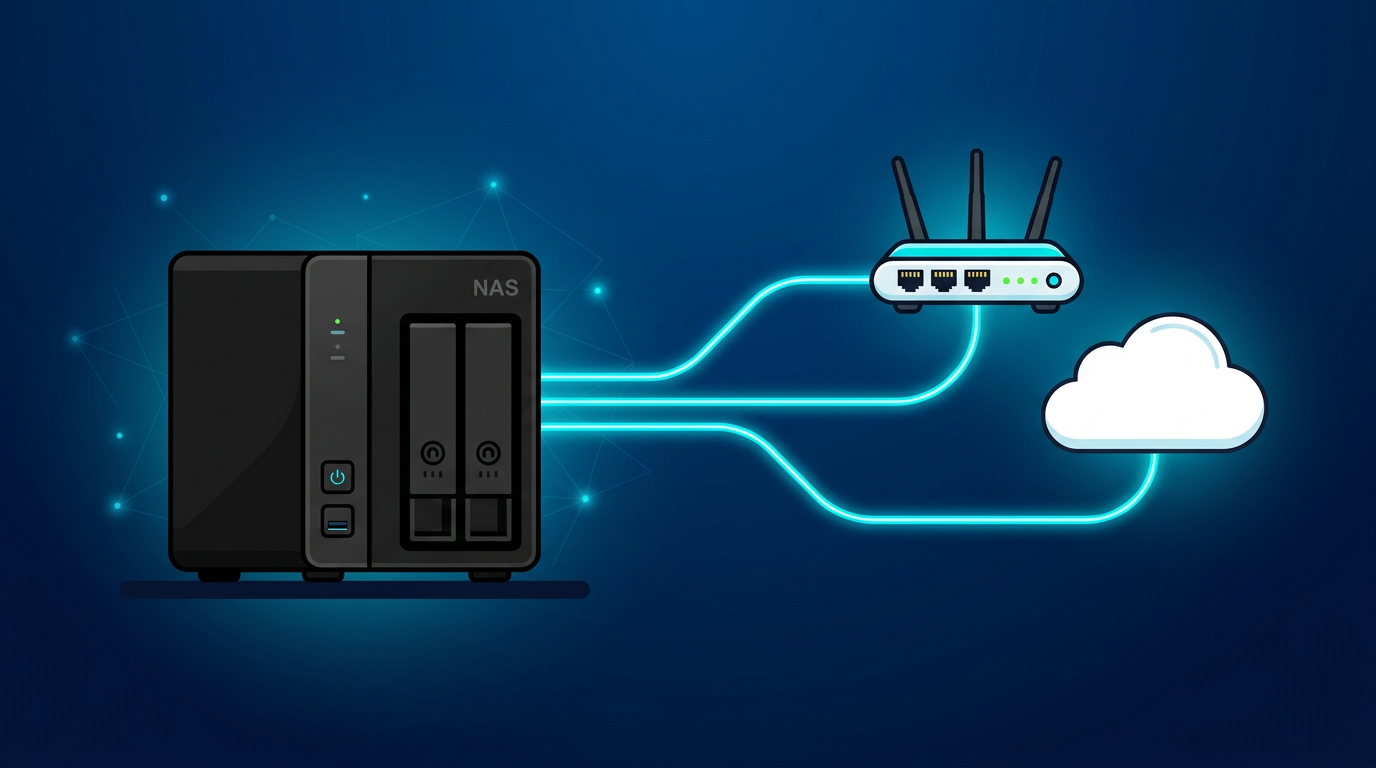 Banner: AI agents + MCP on a home NAS